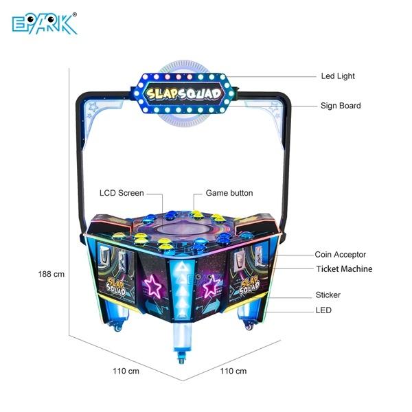 EPARK 4-person Showdown Arcade Game Arcade Coin Operated Battle Game Machine Slap Squad