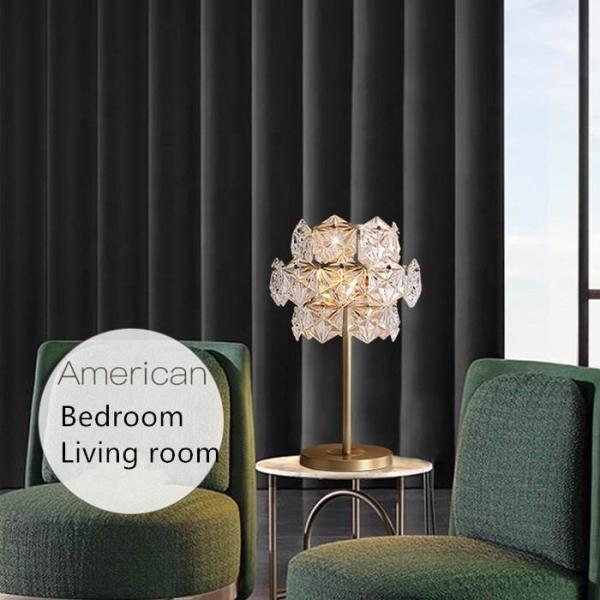 Iluminação luxuosa de mármore de cobre da sala de visitas da forma do candeeiro de mesa da cabeceira