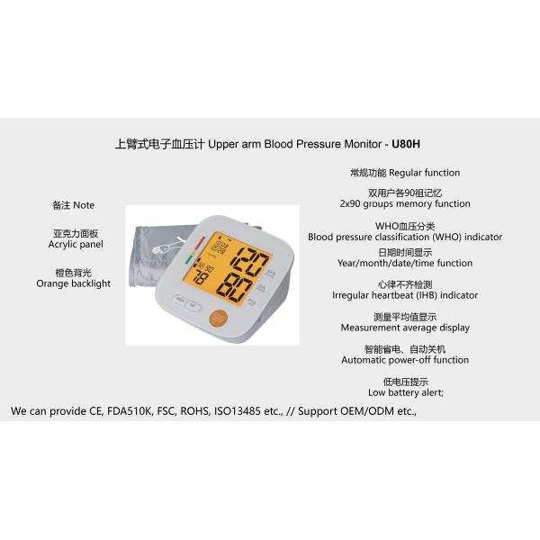 Digital Blood Pressure Monitor Medical Electric ASP Technology