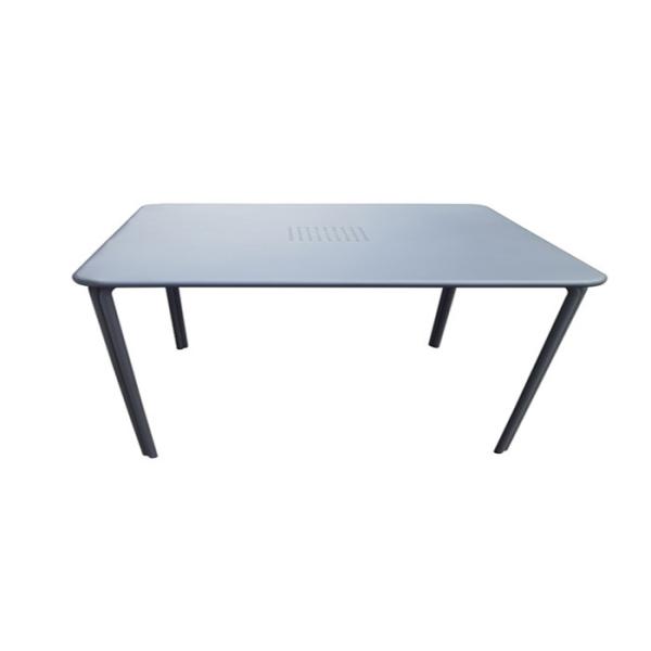 OEM ODM Black Steel Patio Table Outdoor Powder Coated
