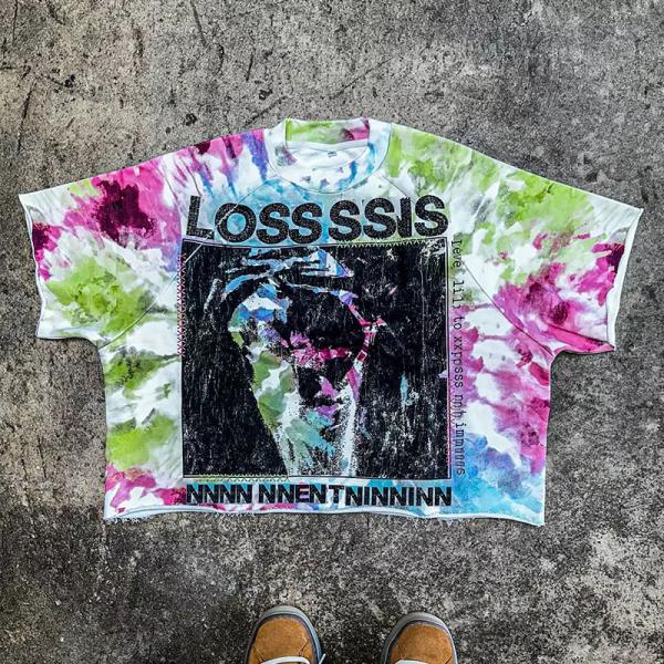 Fabricante de prendas de vestir ropa callejera personalizada de algodón de gran tamaño camisetas gráficas de todo tamaño de impresión gráfica camiseta de caja para hombres