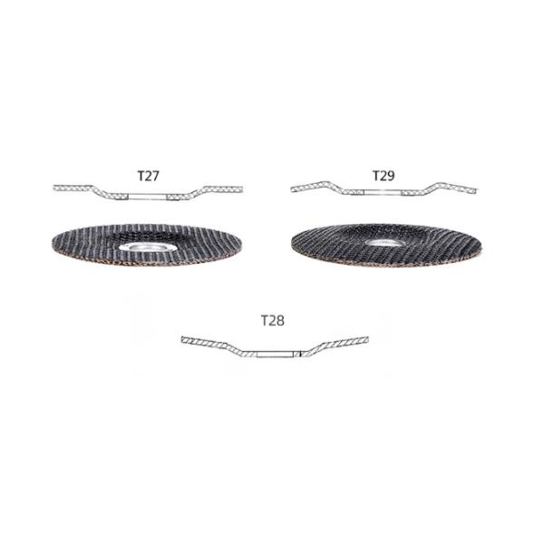 4''-7'' Zirconia Flap Disc Sanding Disc for Stainless and Metal FLAP SIZE 25X18MM
