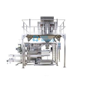 Machine d'emballage semi-automatique 100-200 sacs/min pour aliments pour animaux / aliments / engrais