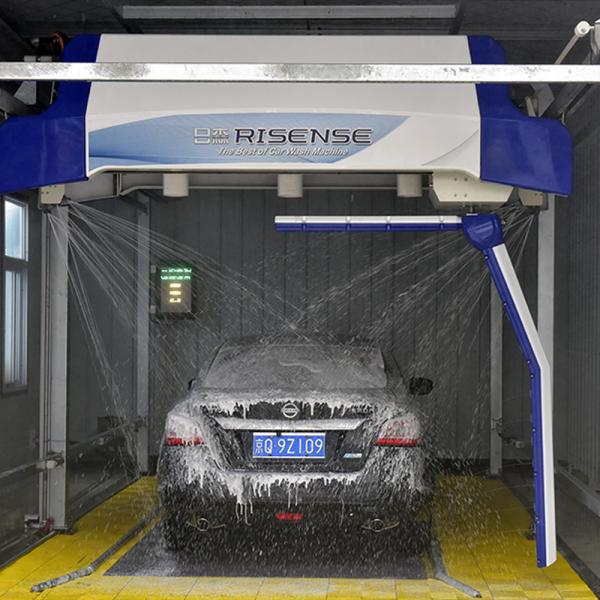 Qingdao Risense 360 Full Automatic Car Wash Equipment Touch Free Car Wash with air Dryer and lava Shampoo