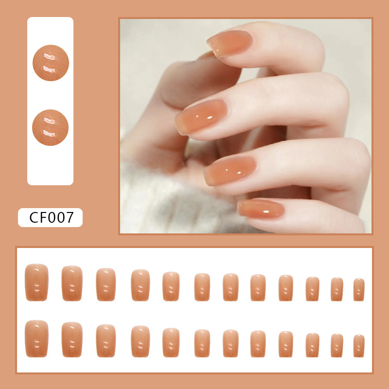 Short Medium Solid Color Press On Nails Almond False Nails OEM ODM