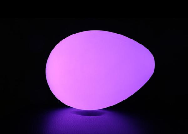 Battery Operated Led Outdoor Furniture Egg Shaped 26×29cm Adjustable Brightness