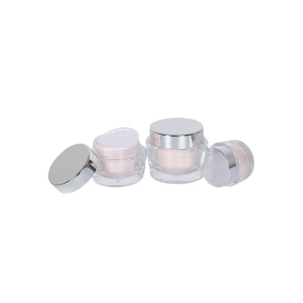 Skin Care Container Acrylic Serum Pump Bottle With Cream Jar Set
