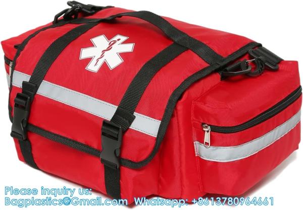 First Aid Bag Empty Trauma Medical Bag Emergency First Responder Bag Organizer EMS EMT Shoulder Carry Bag 13 X9 X7