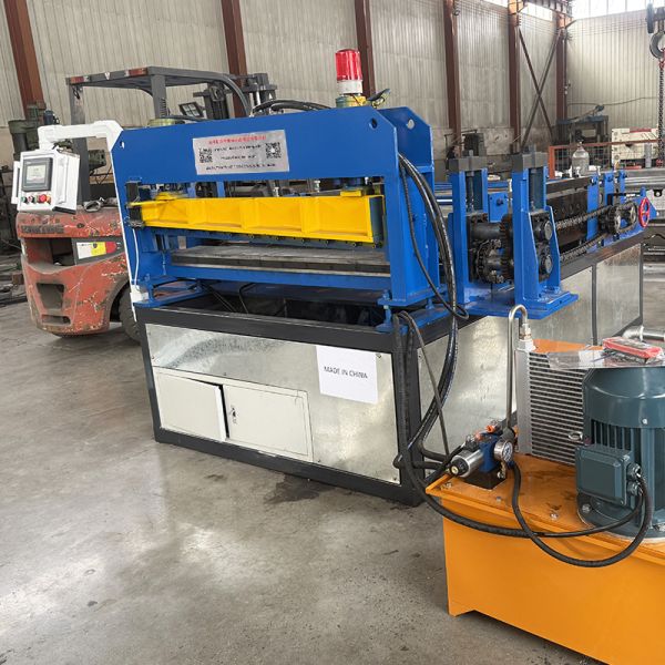 Aluminum PPGI Galvanized Steel Coil Sheet Hydraulic Cutting To Length Roll Forming Machine