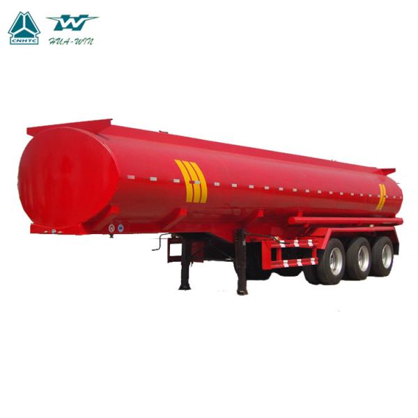 SINOTRUK 3 axle 42,000 Liters aluminum oil transport fuel tanker semi trailer for sale