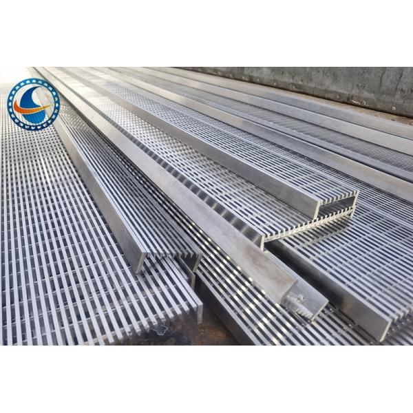 Straight Grating Wedge Wire Screen Panel Stainless Steel 316l 3mm Slot