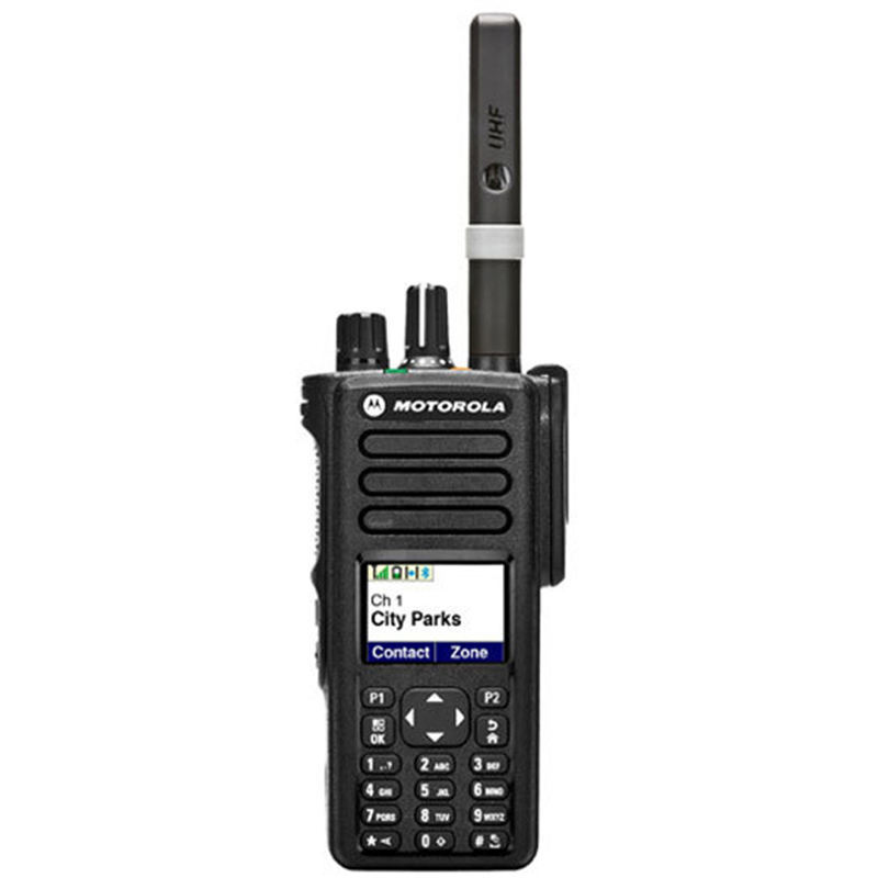 Motorola DP4800 Handheld Radio with 3-5km Talk Range 2000-2500mAh Battery and FCC Certification
