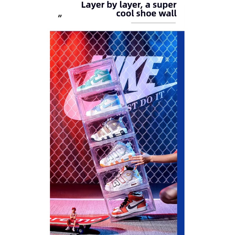 High Quality Multi-Functional Transparent Storage Box Durable Plastic Shoe Box