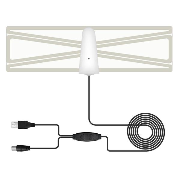 8 Colors Paper Thin 5-6dBi Digital HDTV Antenna 75Ohm LED TV Aerial