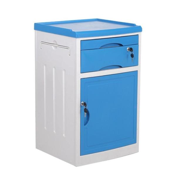 3 Layers Hospital Bedside Cabinet Storage Function ABS Bedside Cabinet