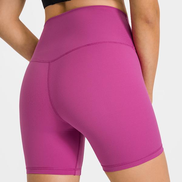 High Waist Sports Yoga Pants Capri Short Tight Slim With Waistband Pocket