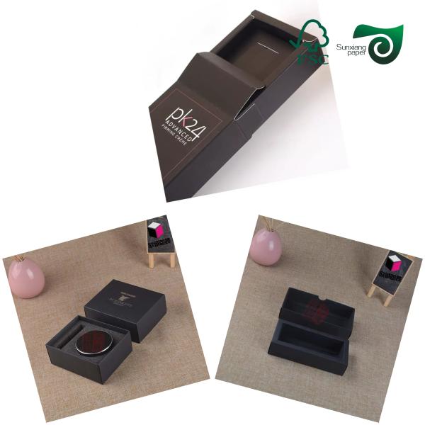 Papyrus noir massif de pâte vierge FSC 100g 120g haute résistance à l'éclatement idéal pour les sacs de magasinage