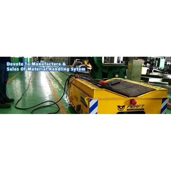 Coil Rail Transfer Car / Electric Transfer Cart 24 - 72 Battery Voltage
