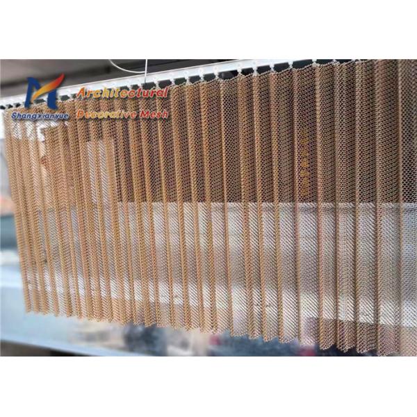 Aluminium Furniture Metal Coil Drapery Curtain Exhibition Hall Decorative Partition