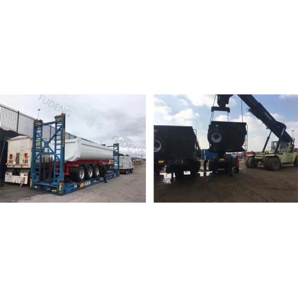 Stone Transport 6mm Side Wall 3 Axle Q345B Tipping Trailer