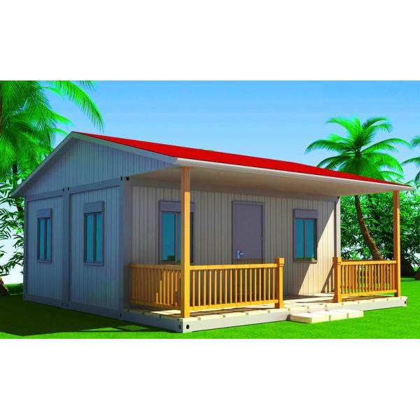 Rust Proof Steel Frame Prefab Homes , Commercial Prefabricated Steel House