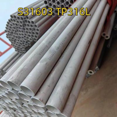 Material do tubo de aço inoxidável SS 316 L 1.4404 DN100 NPS 6 OD 114.3 mm SCH 40S 6 Meter de comprimento