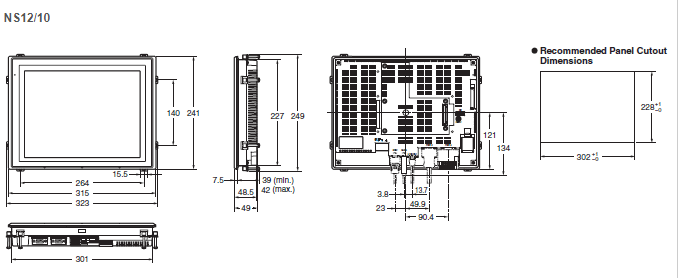 B. v. 2 автомобиля NS12-TS 01 экрана касания Omron HMI серии NS