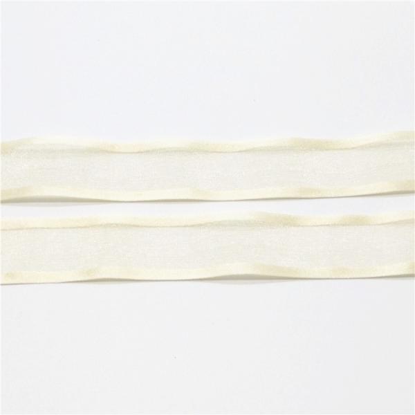 Various Color Wide Organza Ribbon , Satin Sided Thin Organza Ribbon