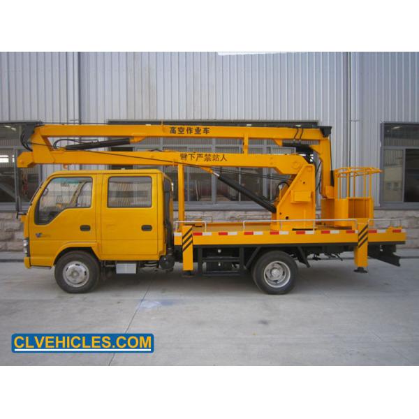 Hydraulic Aerial Cage High Altitude Truck 14M Telescopic Boom 4×2