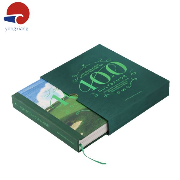 English Hardcover Book Set Green Foiling Custom Made Story Book