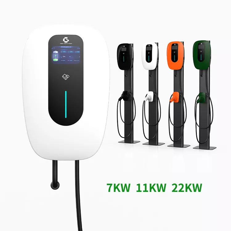 Быстрое напольное зарядное устройство EV 380V 5G GB Белый Зеленый Черный
