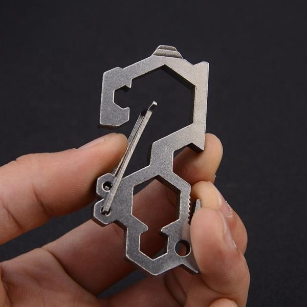Outdoor Titanium Camping Parts Hiking Gear Multi Function Climbing Buckle