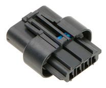 preto de abrigo do conector 2077820004 4 retangular alojamento do receptáculo de 0,142 de 3.60mm