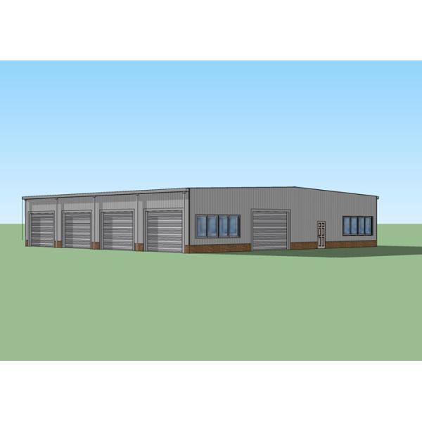 Portal Steel Structure Workshop Quake Proof Steel Frame Buildings Q235