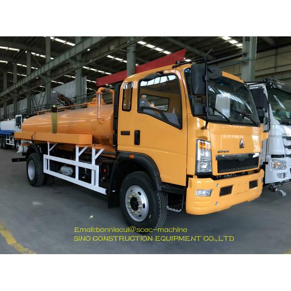 Automatic Special Purpose Truck 4x2 8m3 Vacuum Sewage Suction Tanker Truck