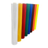 High Intensity Prismatic Grade Printable Fluorescent Yellow UV Printable Arrow 10 Years  Self Adhesive Acrylic Prismatic Reflective Film Sheet