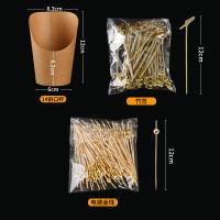 14 onces individuelles de papier kraft tasses d' apéritifs jetables frites tasses collations tasses