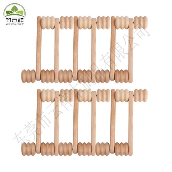 Handcraft wooden practical environmental high quality household goods wooden  roller tool massage stick bedroom