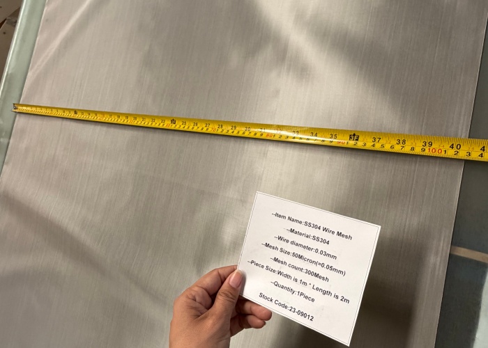 0.03mm Thickness 300Mesh SS304 Stainless Steel Woven Mesh for Construction use