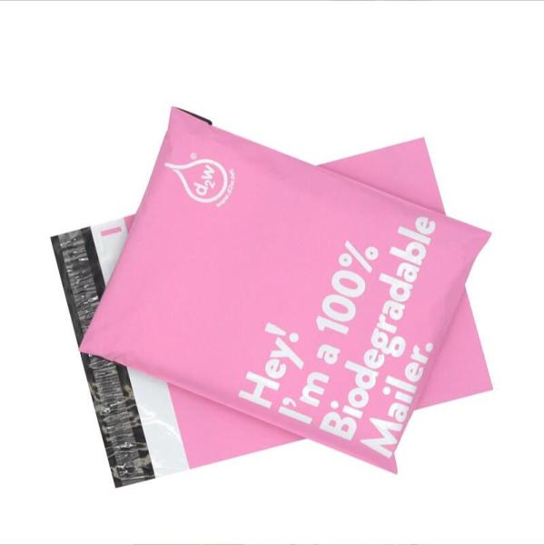 Waterproof PLA Compostable Shipping Bags , Nontoxic Self Adhesive Mail Bags