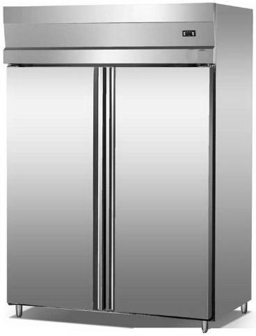 2/4 Doors Stainless Steel Commercial Kitchen Freezer 1000L Capacity With Low Consumption