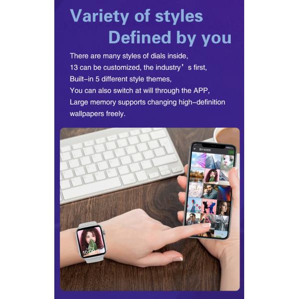 Ios 9,0 Bluetooth андроида 5,1 вызывая песни передачи стиля шкалы Smartwatch