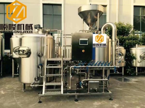 Three Vessels Microbrewery Brewing Equipment , SS304 5HL Pro Brewing Equipment
