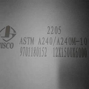 Corrosion Resistant High Strength Hot Rolled Duplex Steel Plate 2205 Stainless Steel Plate