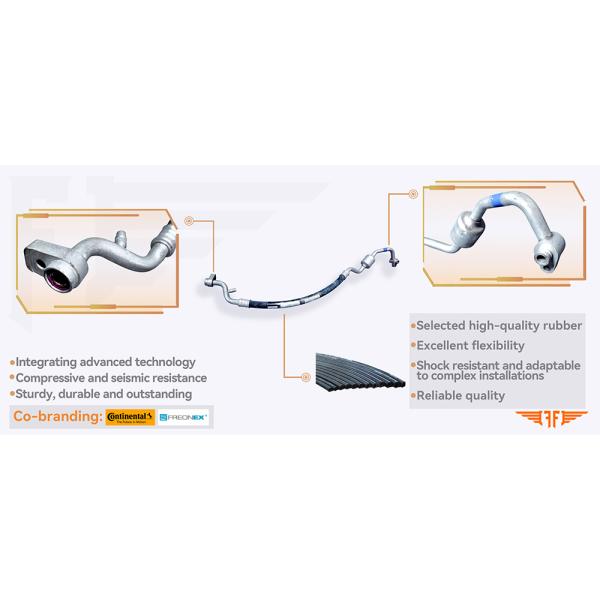 Fiesta MK7 C1B119F618CC Ford Suction AC Hoses 1.5L For 08-17