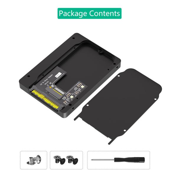 New Version M.2(NGFF) NVMe SSD to U.2 (SFF-8639) 2.5 SSD Adapter , Convert M.2 NVMe SSD to U.2 not for SATA, Black