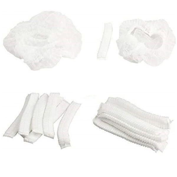 Bouffant Caps Disposable Shower Cap Custom Hotel Amenity Bath Spa Hair Cap Waterproof Disposable White Head Cap