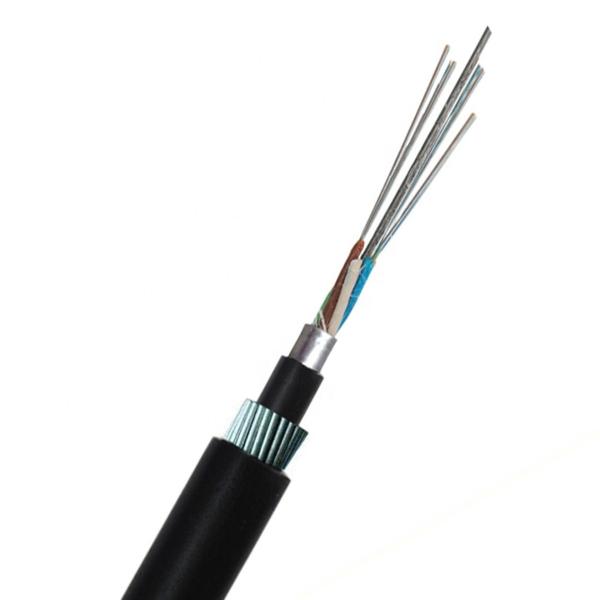 24 Strand Non Metallic Fiber Optic Cable Self Supporting Aerial OHSAS 18001