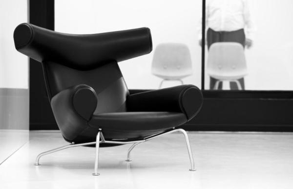 Ox Chair with Ottoman Designer Chair Leather Office walk Chair Recliner