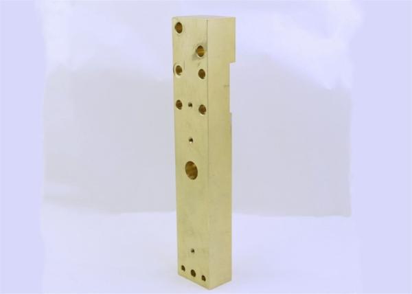 Precision Cnc Machine Spare Parts 50x300 Brass / Copper Valve Terminal